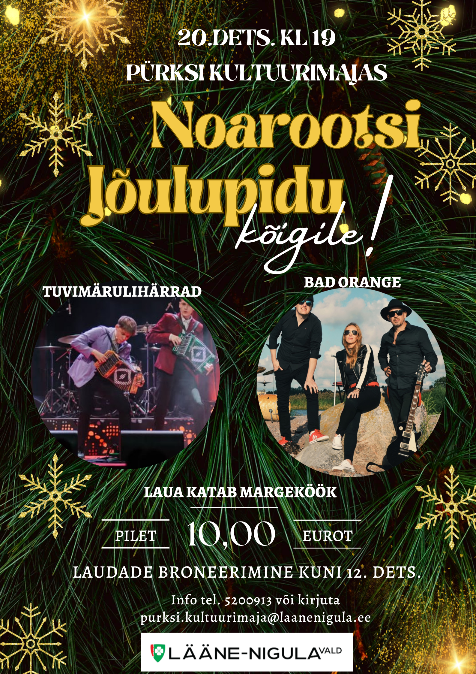 Noarootsi jõulupidu köigile 20.12 kell 19