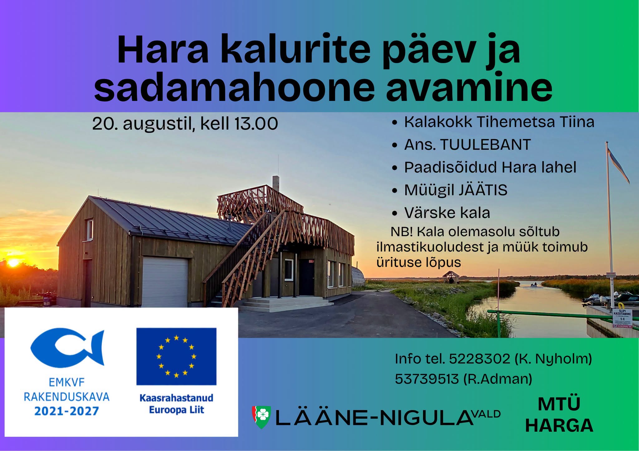 Hara kalurite päev ja sadama hoone avamine 20.08.2026