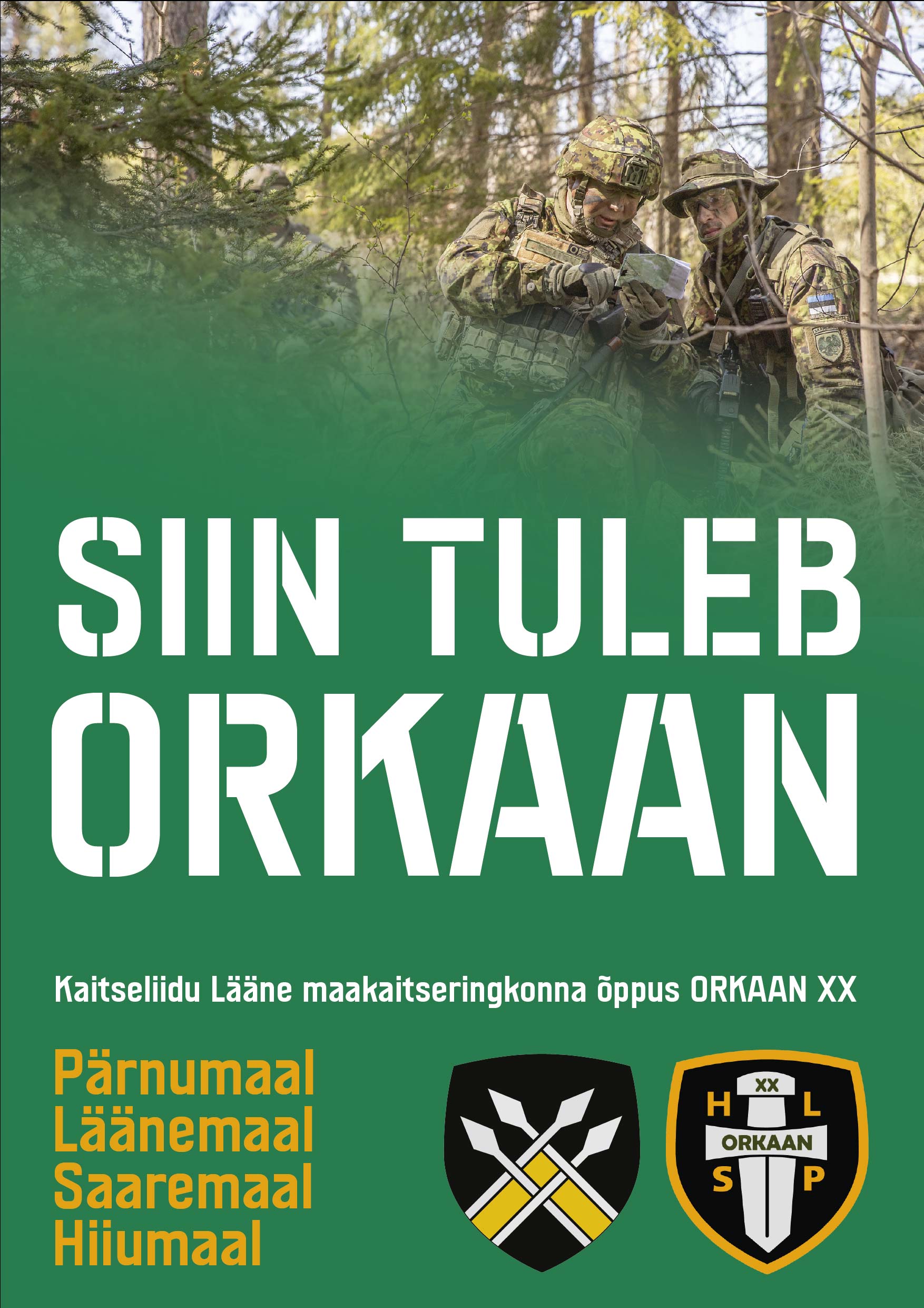 Siin tuleb ORKAAN. 20. korda toimuv suurõppus ORKAAN toob Lääne-Eestis ja saartel kokku ligi 1500 riigikaitsesse panustajat