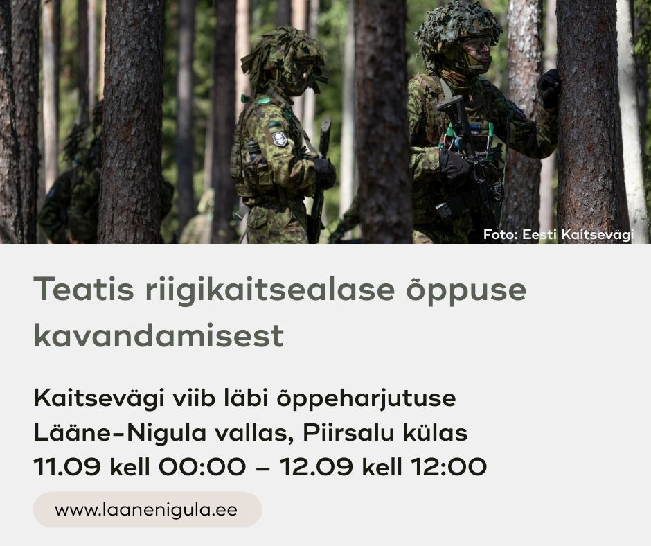 Tegemist on tavapärase väljaõppega