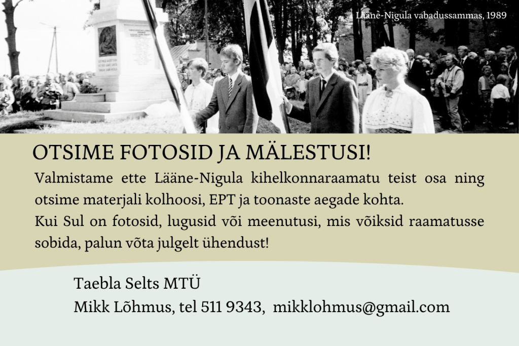 Otsime fotosid ja mälestusi