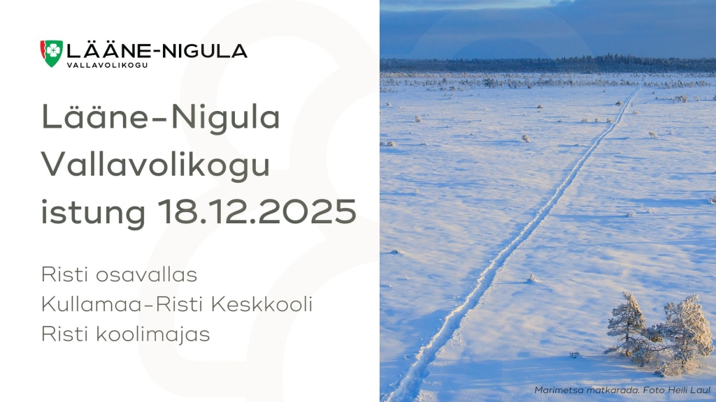 Volikogu esislaid 18.12.2025
