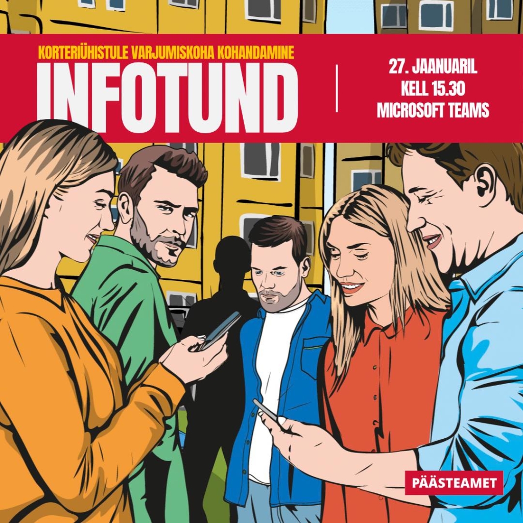 Teisipäeval, 27. jaanuaril kell 15.30 toimub korteriühistutele suunatud infoseminar, mida on võimalik Teamsi vahendusel jälgida. Taotlusvooru ja infoseminari kohta on täpsem info RTK kodulehel