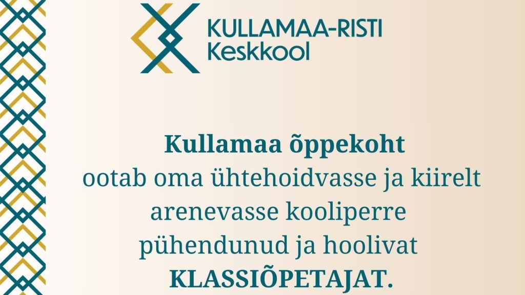 Kullamaa-Risti Keskkooli Kullamma klassiõpetaja