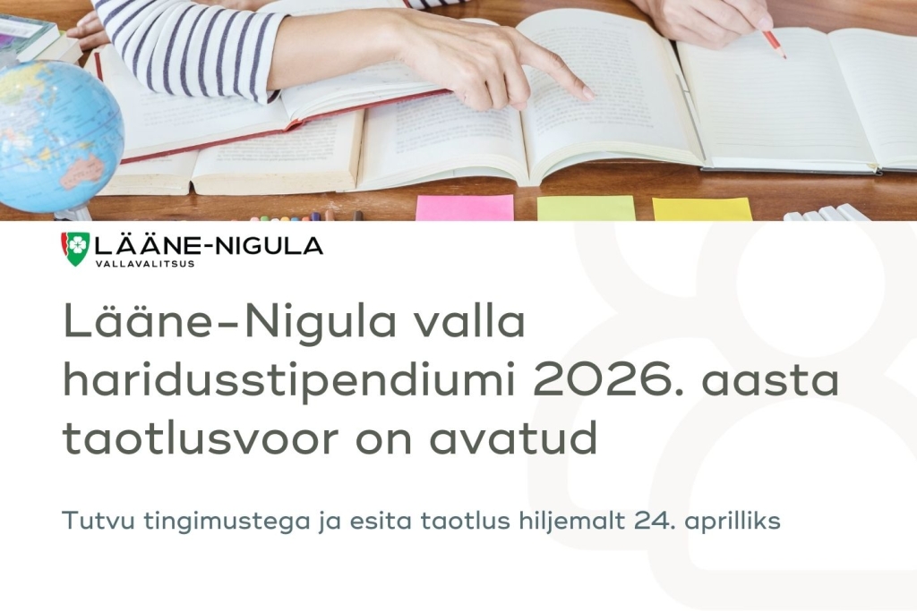 Lääne-Nigula valla haridusstipendiumi taotlusvoor