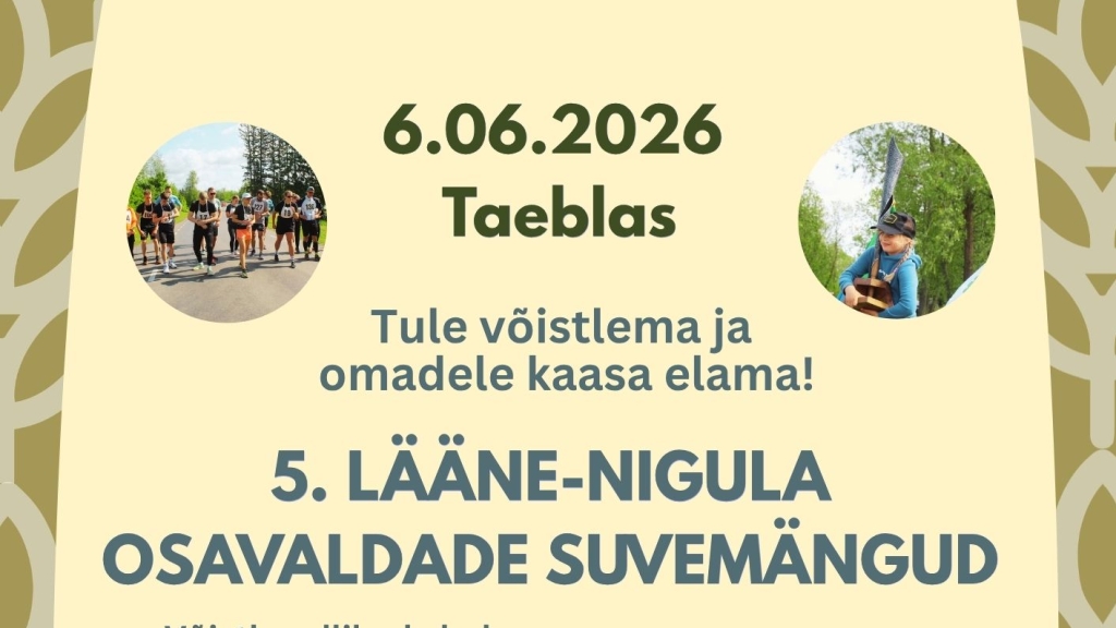 V LÄÄNE-NIGULA VALLA  OSAVALDADE SUVEMÄNGUD Taeblas