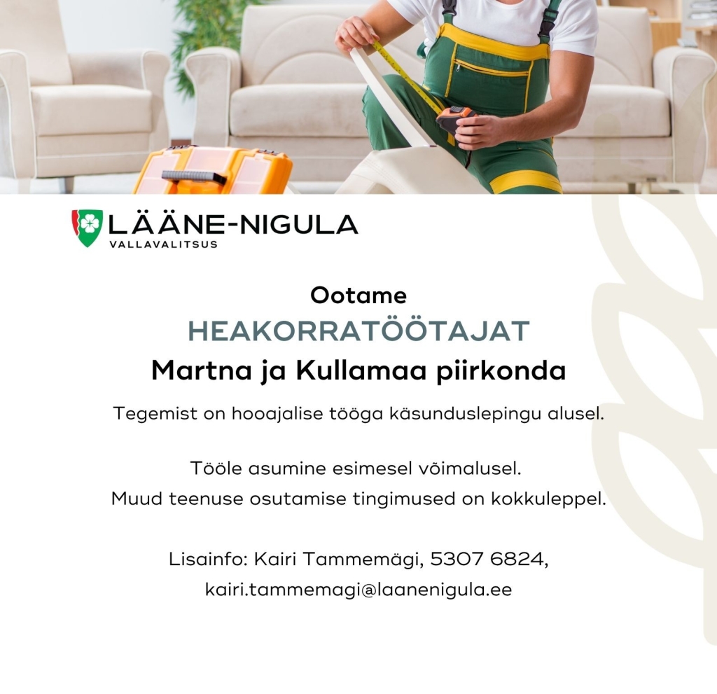 Heakorratöötaja Martna Kullamaa