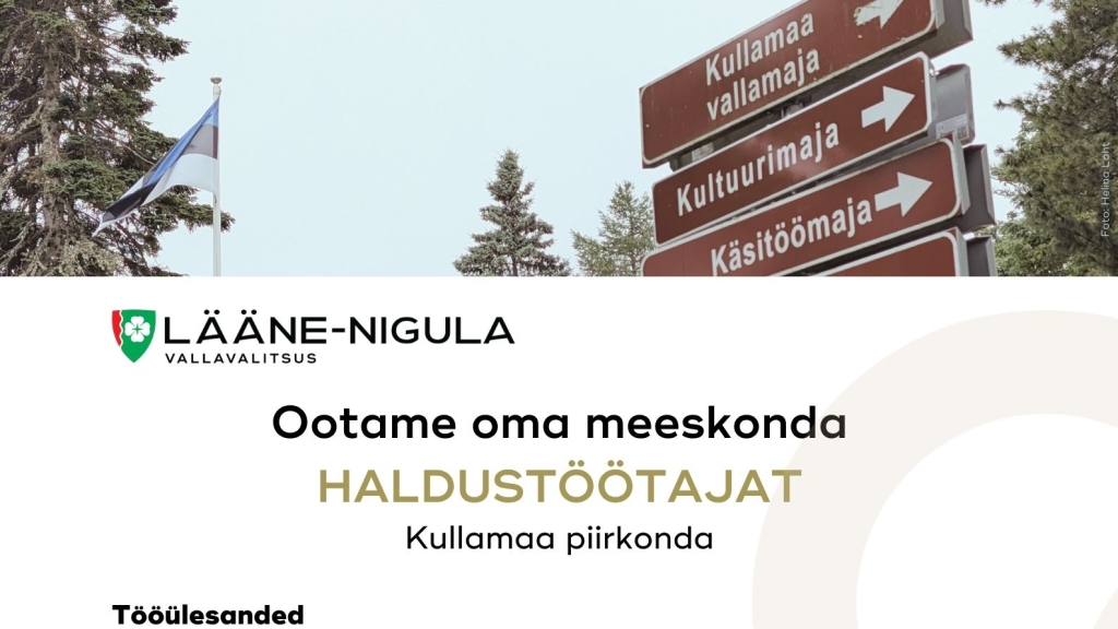 Haldustöötaja, Kullamaa piirkonda