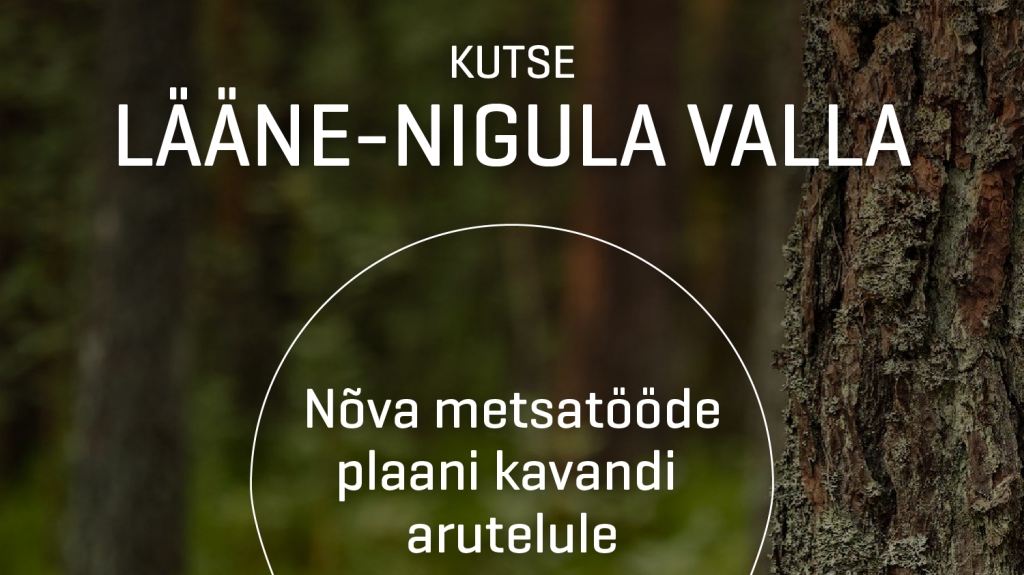 Kutse RMK metsatööde plaani arutelule Nõval