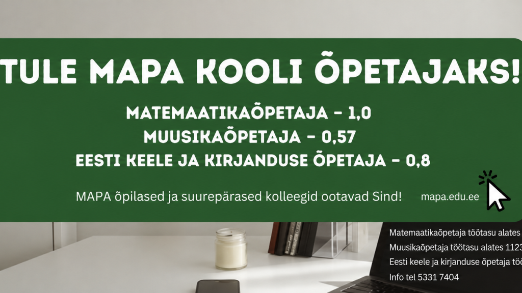Mapa otsib õpetajaid