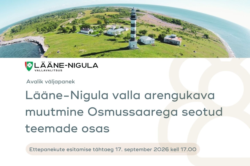 Lääne-Nigula valla arengukava muutmine Osmussaarega seotud teemade osas 