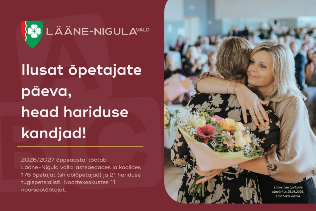 Ilusat õpetajate päeva, head hariduse kandjad!