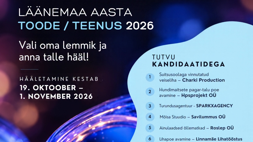 Läänemaa aasta toode/teenus hääletus 2026