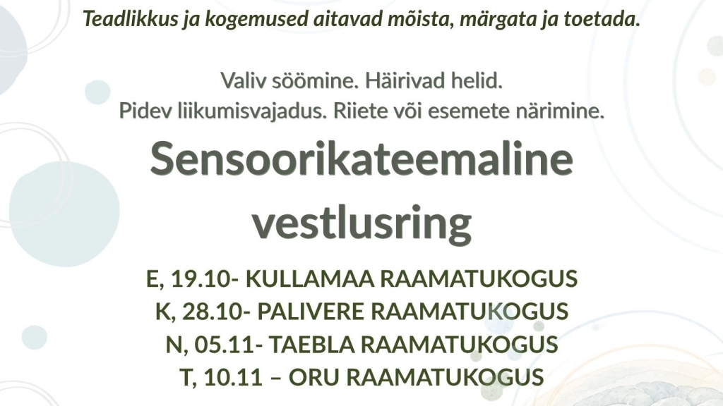 Sensoorika vestlusring