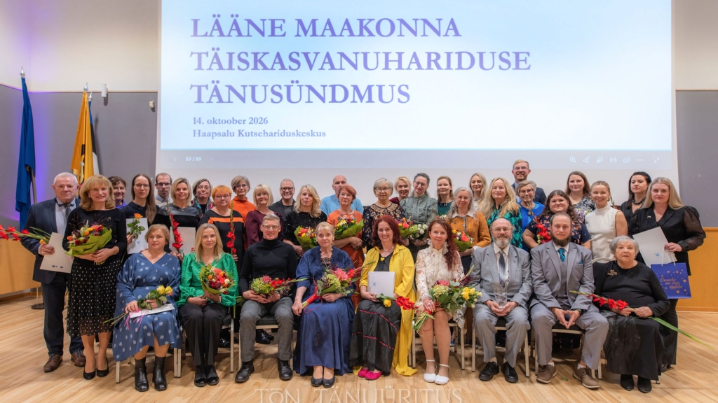 Lääne maakonna täiskasvanuhariduse tänuüritus 14.10.2026 